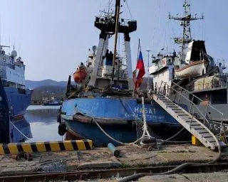 В Ливадии на судоремонтном заводе при пожаре буксира погиб человек.